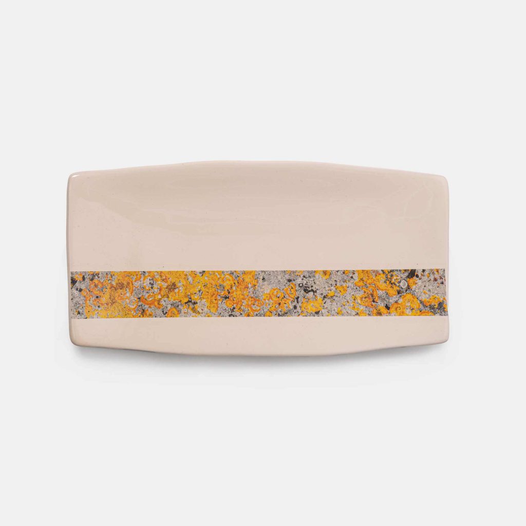 LICHENI Ceramic Tray LS01 Orange Band